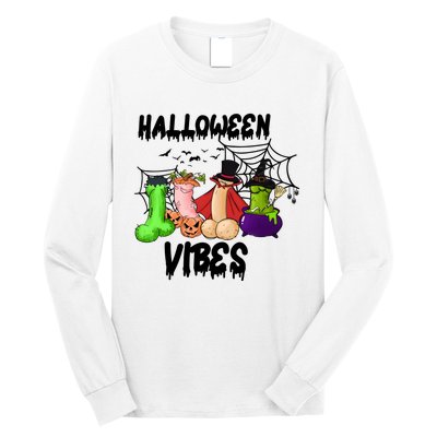 Halloween Vibes Sarcastic Adults Sex Joke Long Sleeve Shirt