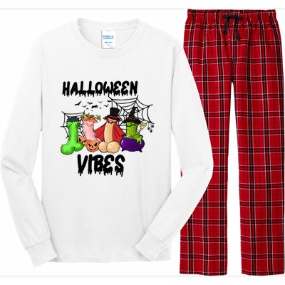 Halloween Vibes Sarcastic Adults Sex Joke Long Sleeve Pajama Set