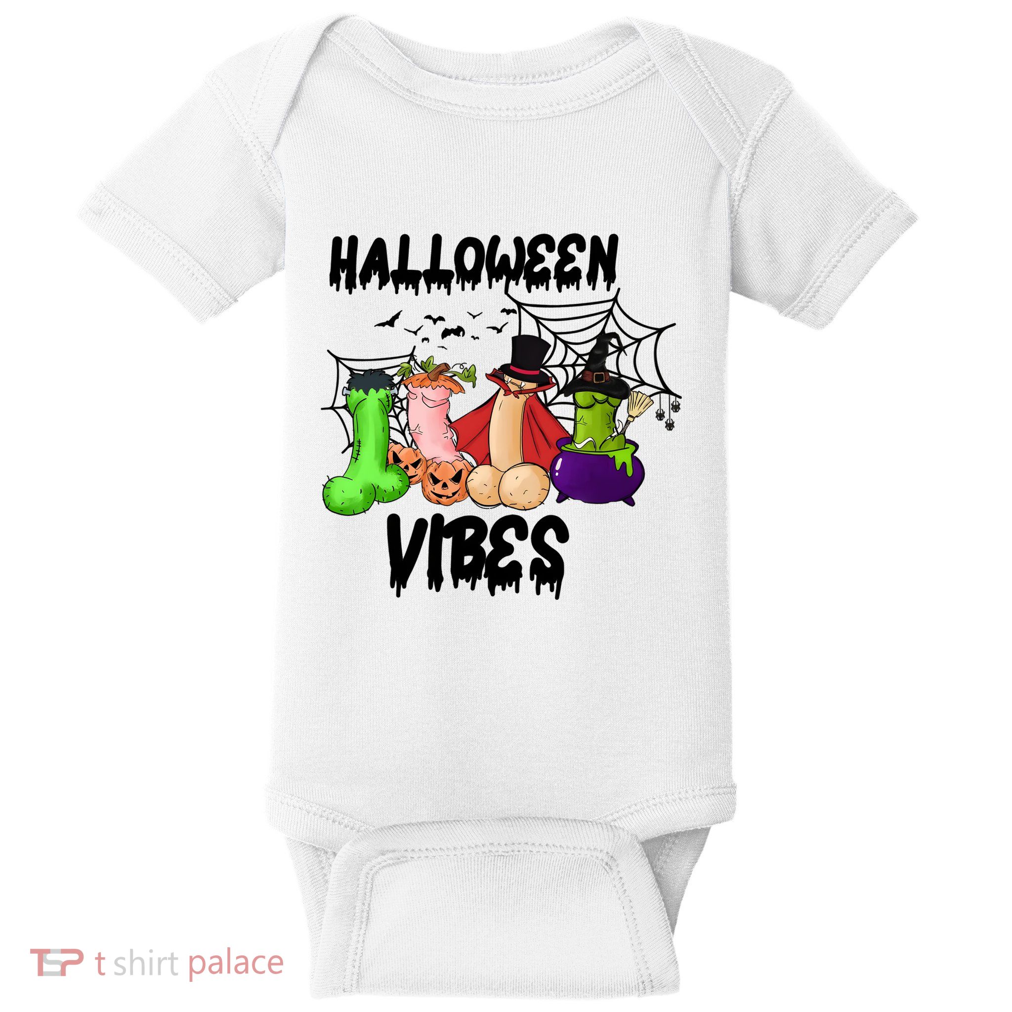 Halloween Vibes Sarcastic Adults Sex Joke Baby Bodysuit