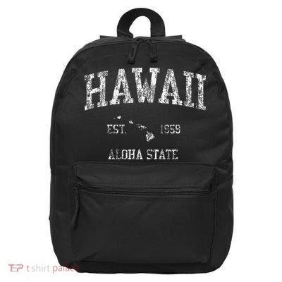Hawaii Vintage Sports Hawaiian Islands Hi 16 in Basic Backpack