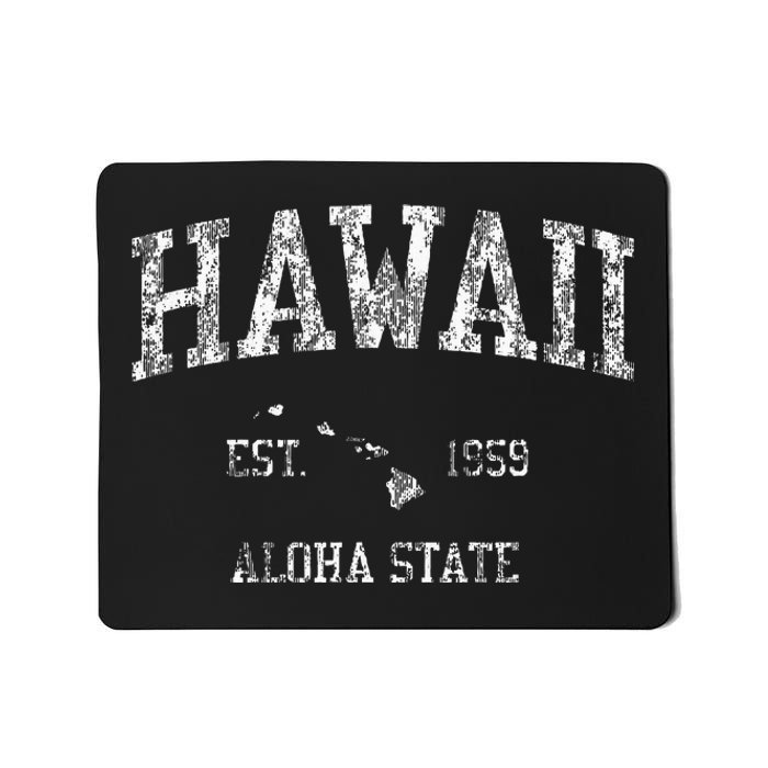 Hawaii Vintage Sports Hawaiian Islands Hi Mousepad