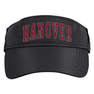 Hanover Virginia Souvenir College Style Red Text Adult Drive Performance Visor