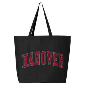 Hanover Virginia Souvenir College Style Red Text 25L Jumbo Tote