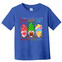 Happy Valentines St Patrick Easter Happy Holiday Gnome Funny Toddler T-Shirt