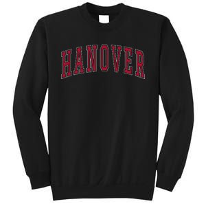 Hanover Virginia Souvenir College Style Red Text Sweatshirt