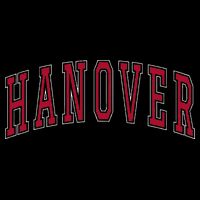 Hanover Virginia Souvenir College Style Red Text Flat Bill Trucker Hat