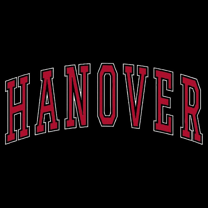 Hanover Virginia Souvenir College Style Red Text Flat Bill Trucker Hat