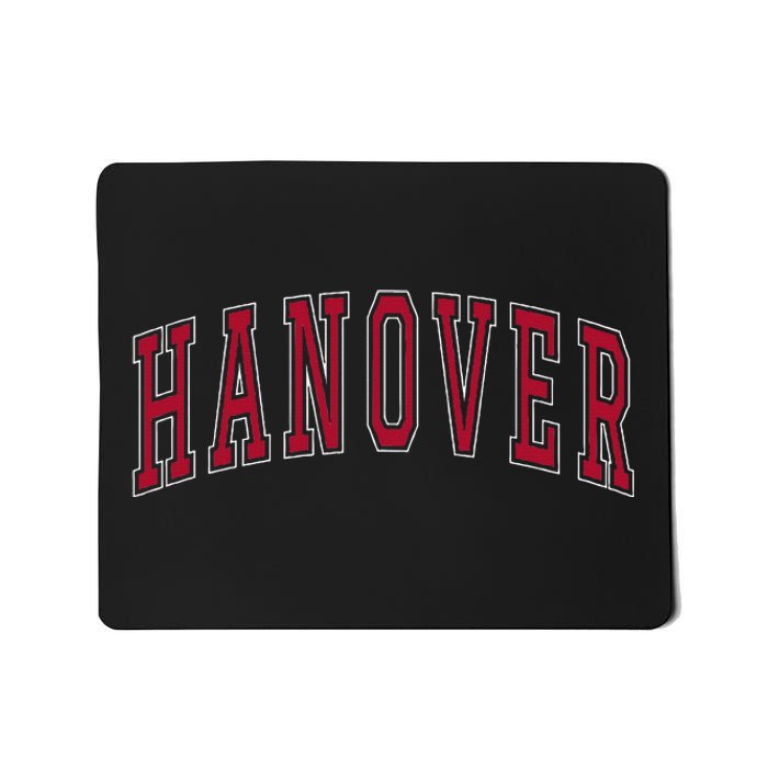 Hanover Virginia Souvenir College Style Red Text Mousepad