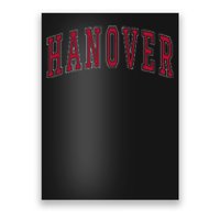 Hanover Virginia Souvenir College Style Red Text Poster