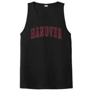 Hanover Virginia Souvenir College Style Red Text PosiCharge Competitor Tank