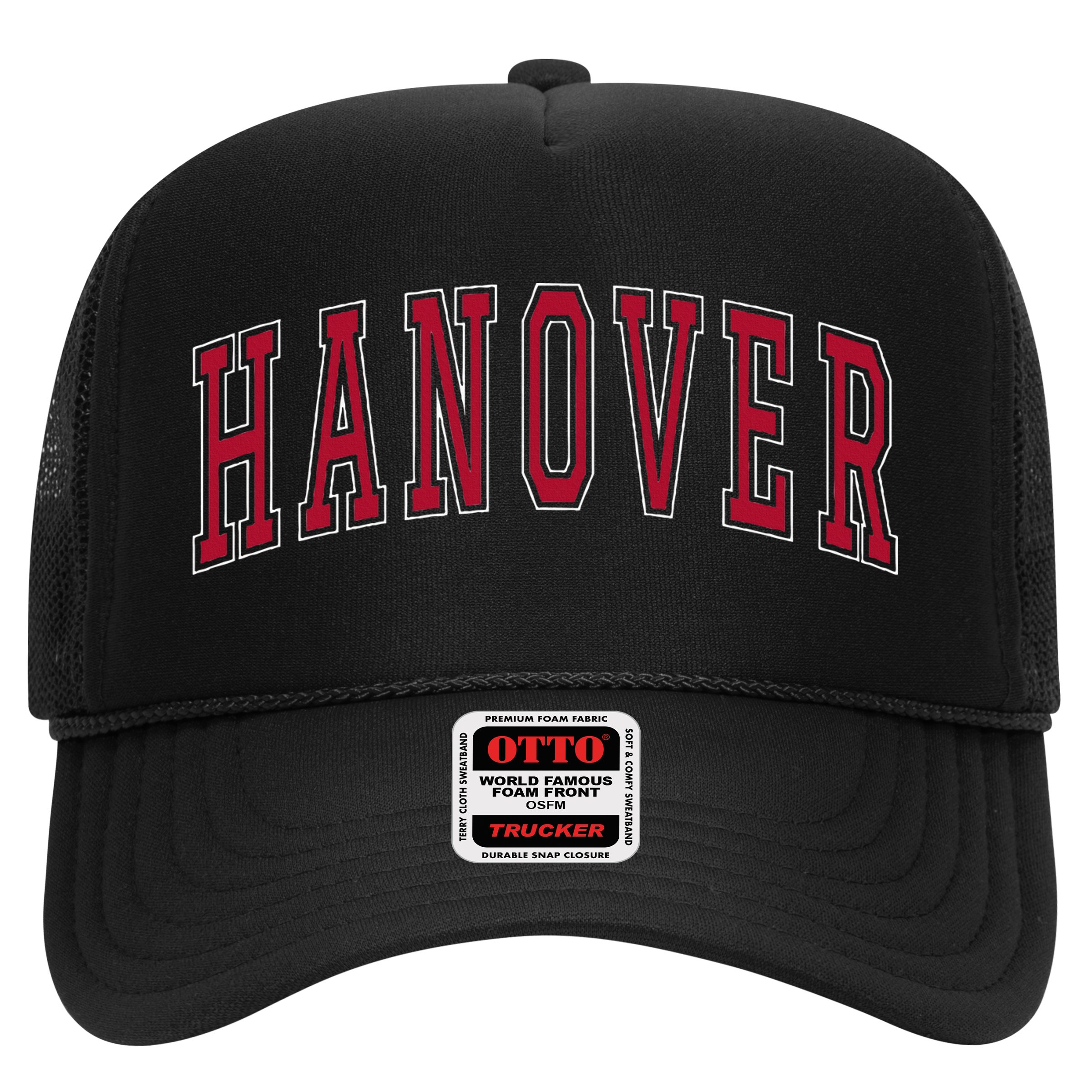 Hanover Virginia Souvenir College Style Red Text Hat