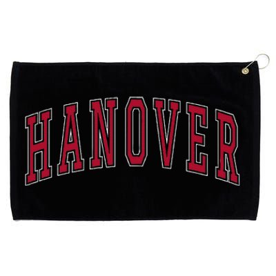 Hanover Virginia Souvenir College Style Red Text Grommeted Golf Towel