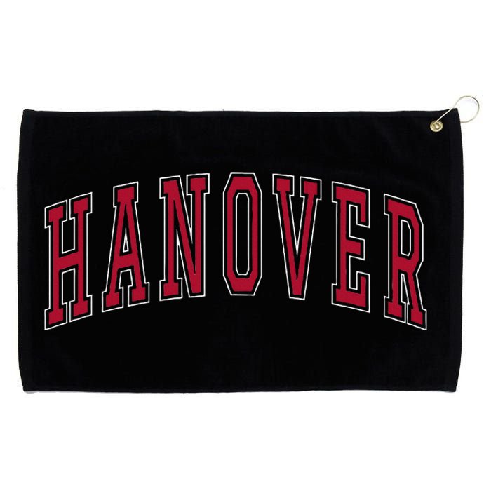 Hanover Virginia Souvenir College Style Red Text Grommeted Golf Towel