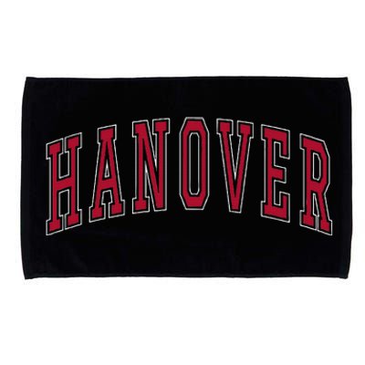 Hanover Virginia Souvenir College Style Red Text Microfiber Hand Towel