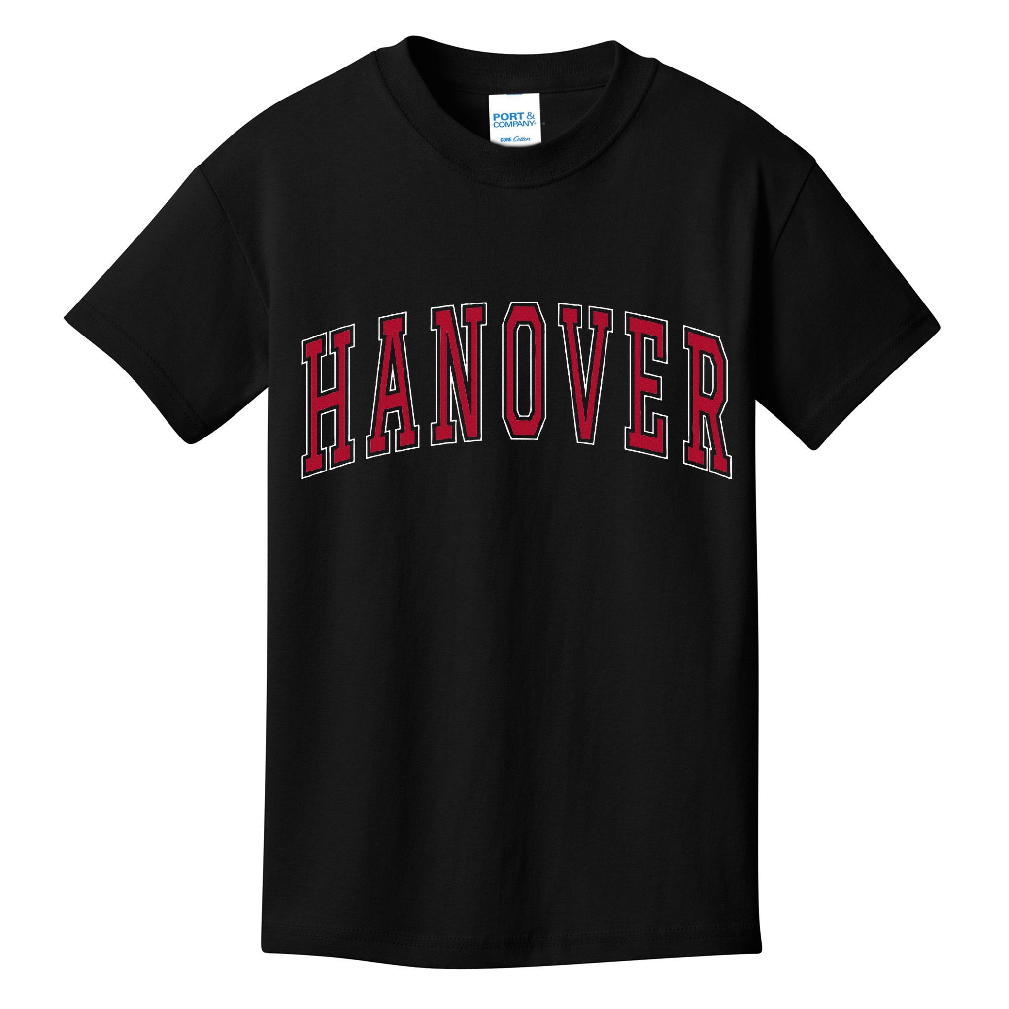 Hanover Virginia Souvenir College Style Red Text Kids T-Shirt
