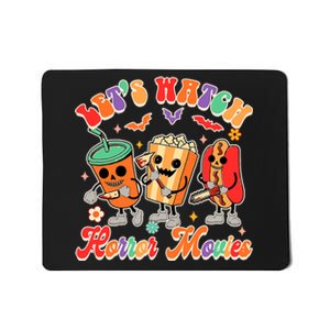 Halloween Vibes Spooky Vibes Funny Lets Watch Horror Movies Mousepad