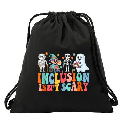 Halloween Vibes Slp Squad Sped Teacher Inclusion IsnT Scary Drawstring Bag