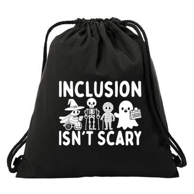 Halloween Vibes Slp Squad Sped Teacher Inclusion IsnT Scary Drawstring Bag