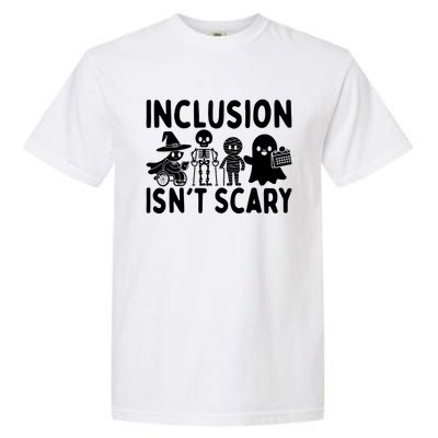 Halloween Vibes Slp Squad Sped Teacher Inclusion IsnT Scary Garment-Dyed Heavyweight T-Shirt