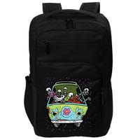 Hippie Van Skeleton Halloween Costume Retro Bones Impact Tech Backpack