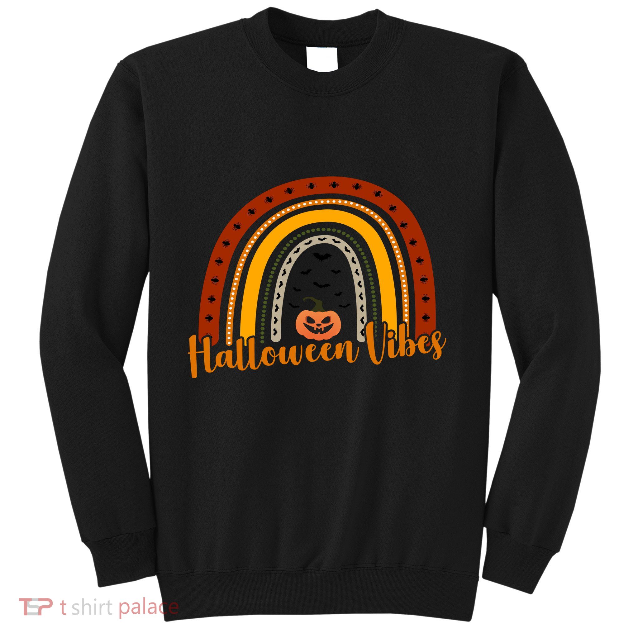 Halloween Vibes Spooky Rainbow Sweatshirt