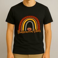 Halloween Vibes Spooky Rainbow T-Shirt