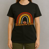 Halloween Vibes Spooky Rainbow T-Shirt