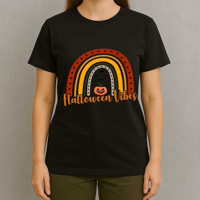 Halloween Vibes Spooky Rainbow T-Shirt