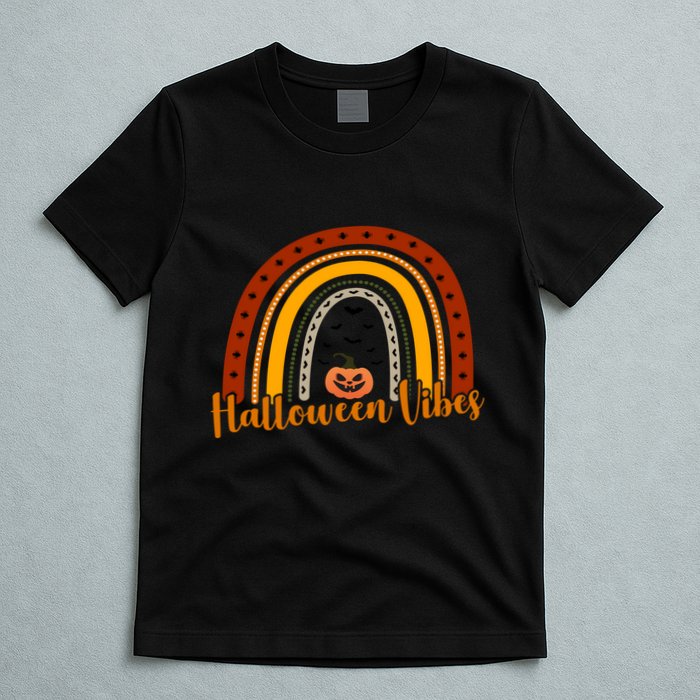 Halloween Vibes Spooky Rainbow T-Shirt