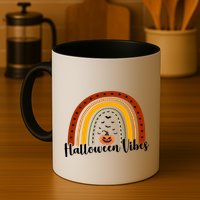 Halloween Vibes Spooky Rainbow Mug