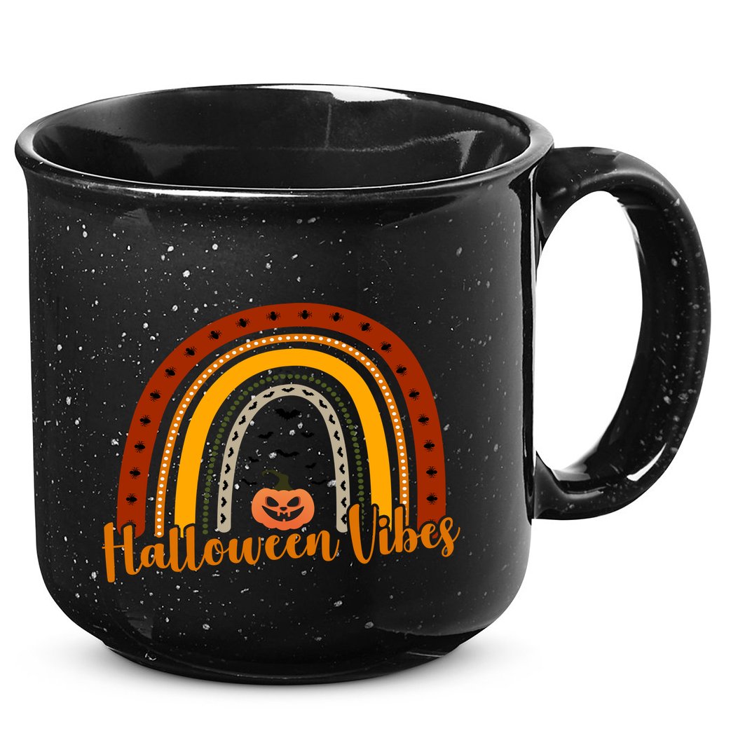 Halloween Vibes Spooky Rainbow 15oz Campfire Ceramic Mug