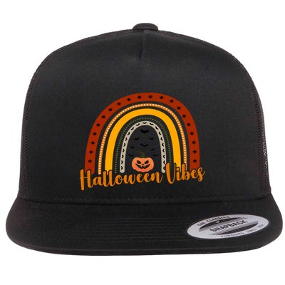 Halloween Vibes Spooky Rainbow Flatbill Hat