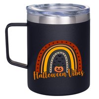Halloween Vibes Spooky Rainbow 12oz Stainless Steel Coffee Mug