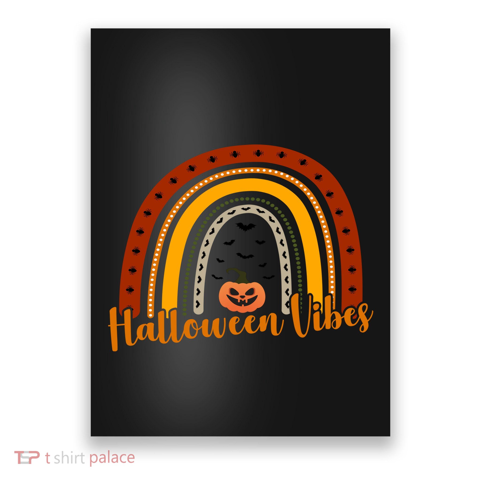 Halloween Vibes Spooky Rainbow Poster