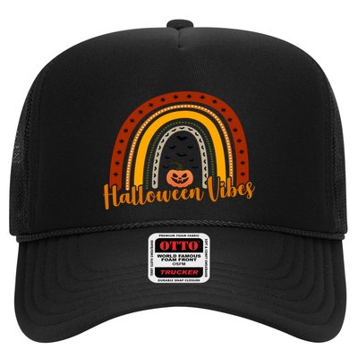 Halloween Vibes Spooky Rainbow Trucker Hat