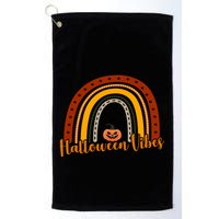 Halloween Vibes Spooky Rainbow Golf Towel