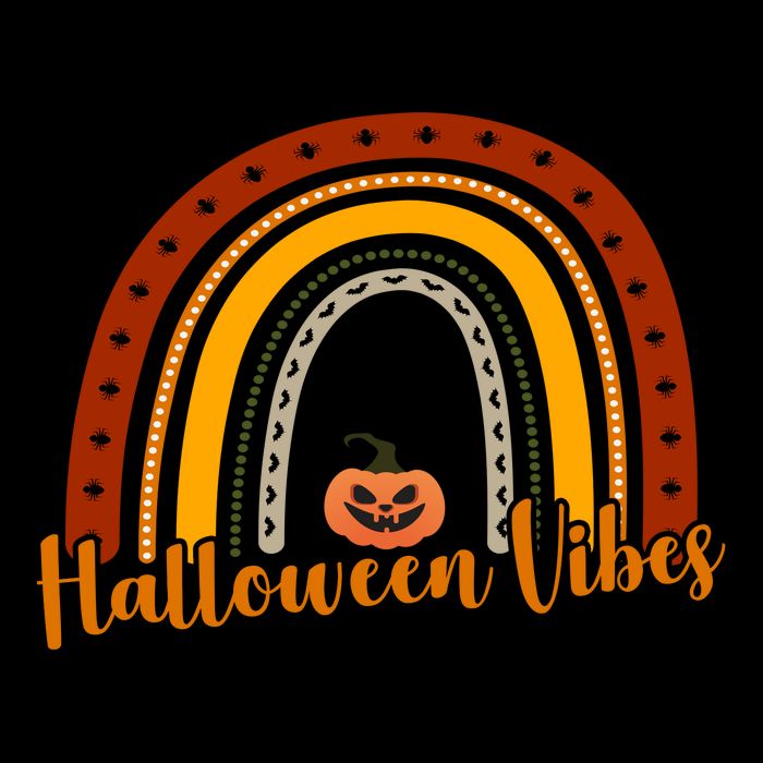 Halloween Vibes Spooky Rainbow Wool Snapback Cap