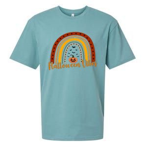 Halloween Vibes Spooky Rainbow Sueded Cloud Jersey T-Shirt