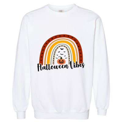 Halloween Vibes Spooky Rainbow Garment-Dyed Sweatshirt
