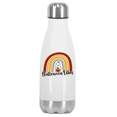 Halloween Vibes Spooky Rainbow Stainless Steel Insulated Water Bottle