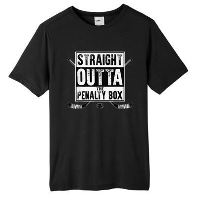 Hockey Vintage Straight Outta The Penalty Box Tall Fusion ChromaSoft Performance T-Shirt