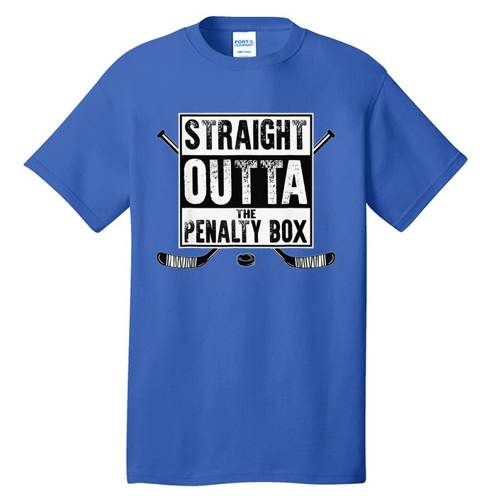 Hockey Vintage Straight Outta The Penalty Box Tall T-Shirt