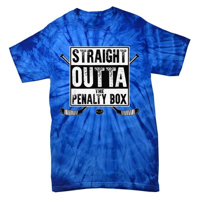 Hockey Vintage Straight Outta The Penalty Box Tie-Dye T-Shirt