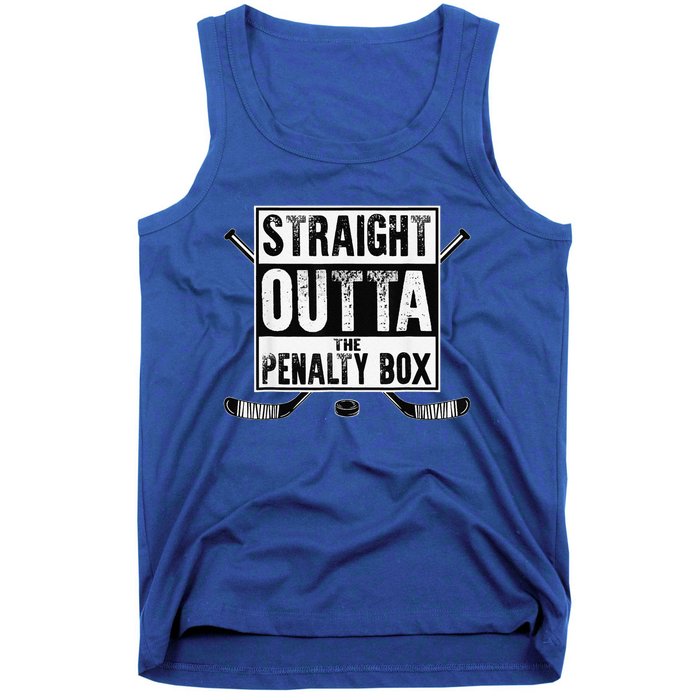 Hockey Vintage Straight Outta The Penalty Box Tank Top