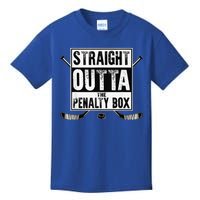 Hockey Vintage Straight Outta The Penalty Box Kids T-Shirt