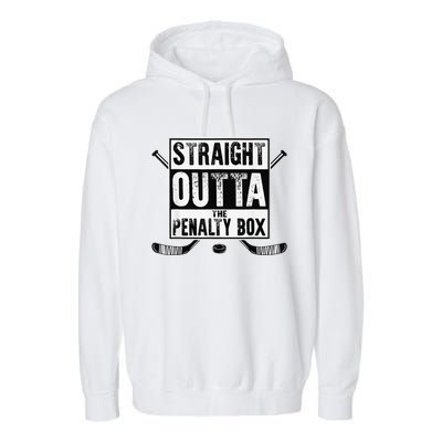 Hockey Vintage Straight Outta The Penalty Box Garment-Dyed Fleece Hoodie