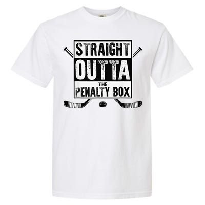 Hockey Vintage Straight Outta The Penalty Box Garment-Dyed Heavyweight T-Shirt