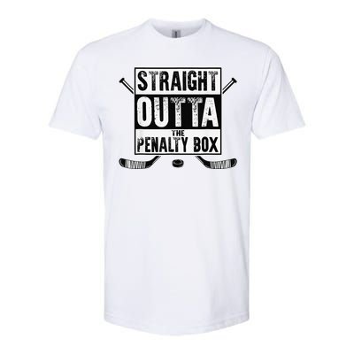 Hockey Vintage Straight Outta The Penalty Box Softstyle CVC T-Shirt