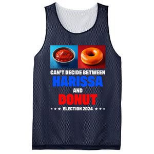 Harris Vs Trump CanT Decide Between Harissa And Donut Funny Mesh Reversible Basketball Jersey Tank