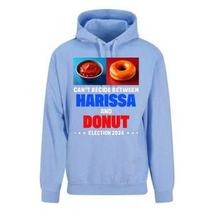 Harris Vs Trump CanT Decide Between Harissa And Donut Funny Unisex Surf Hoodie